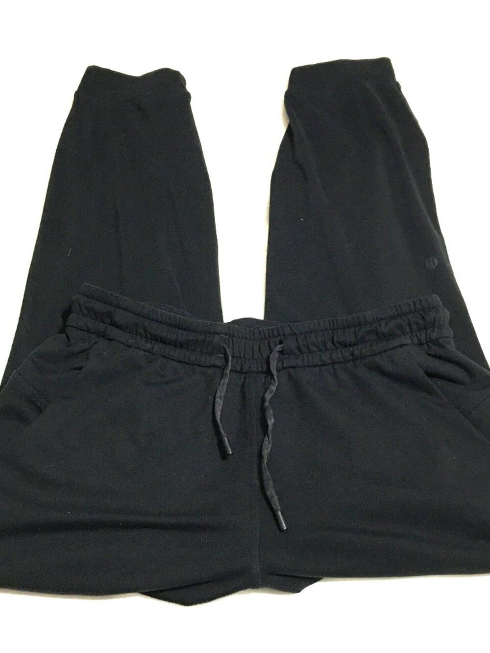 Lululemon Soft Jersey Classic-Fit Mid-Rise Joggers Womens Size 4 Black W5GCMS